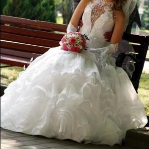 Шикарное свадебное платье Американка